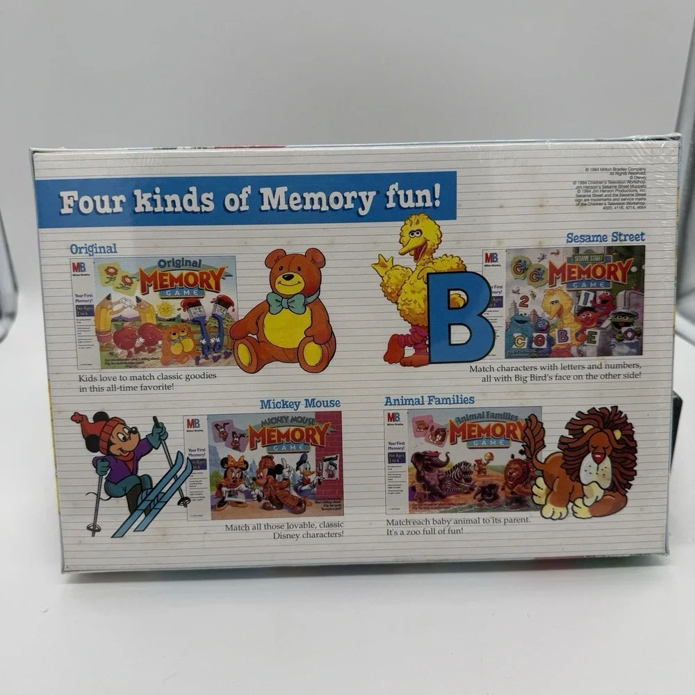 Vintage Sesame Street Memory Game 1991 Milton Bradley NEW SEALED‎